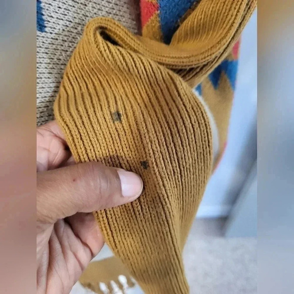 Urban Outfitters Ecote Aztec Open Front Fringe Details Sweater Cardigan(S) - Picture 9 of 12